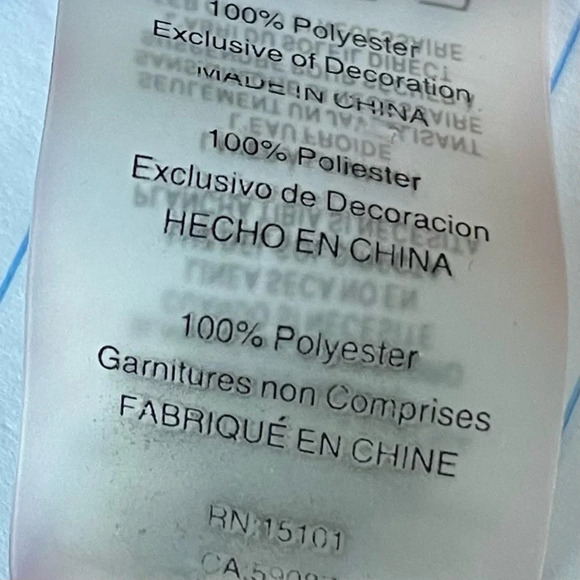 Blue Rod Beattie chiffon tassel trim caftan coverup Top 29155 - Picture 11 of 11